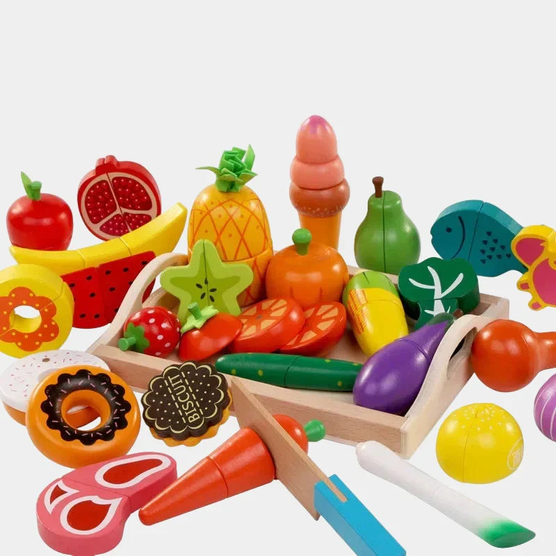 MiniChef – Sjovt og kreativt – Magnetisk køkkenlegetøjssæt i træ