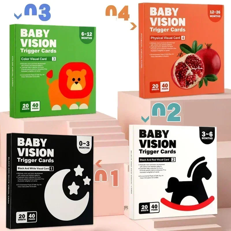 VisionBook – Lehrreich & informativ – Baby-Kognitionskartenbuch
