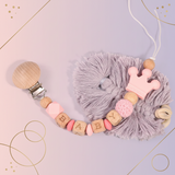 Personalized Pacifier Chain – Sikker & stilfuld – Personlig sutterkæde