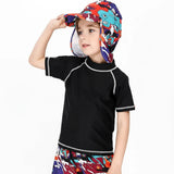 SunnyGuard – Sommerlich & schützend – Anti-UV-Schwimmshirt für Kinder mit kurzen Ärmeln