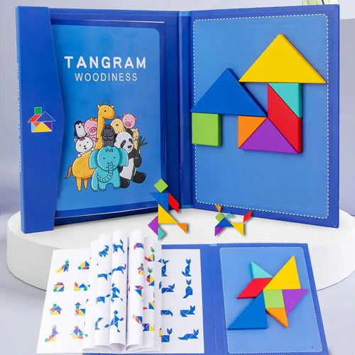 Woods™ - Förderung des logischen Denkens - Tangram-Puzzle aus Holz