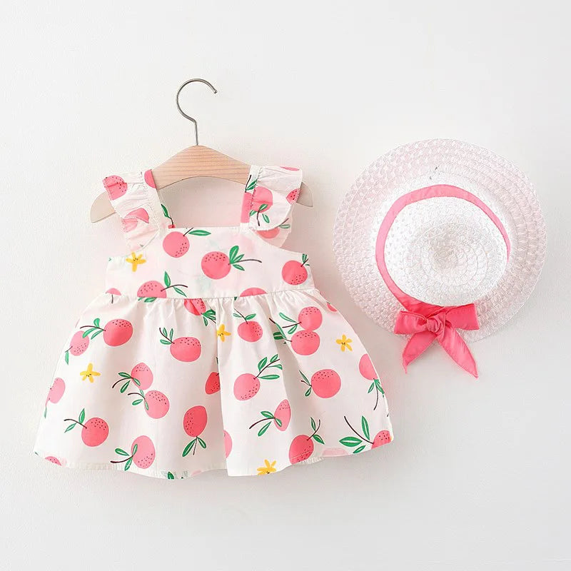 Mini Fashion™ – Süß & sommerlich – Fruchtkleid (enthält GRATIS Strohhut)