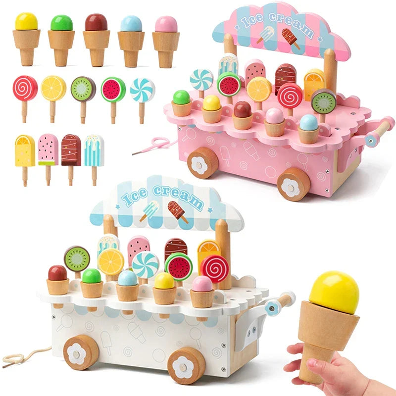 Wooden Gelato™ – Iskold fantasi – Rollespil med isbil