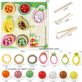 Toddler Clips™ - Obst & Formspiel -  Sortierspiel