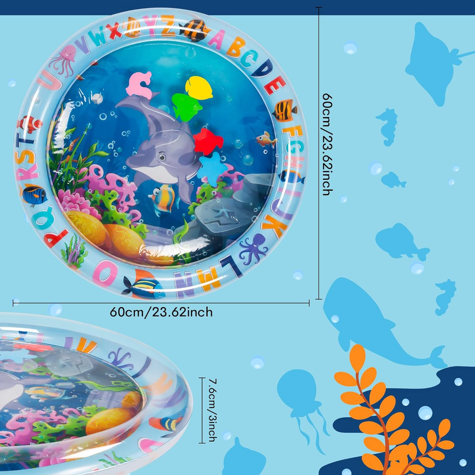 TinyWave – Fröhlich & entwicklungsfördernd – Sensorische Wassermatte für Babys