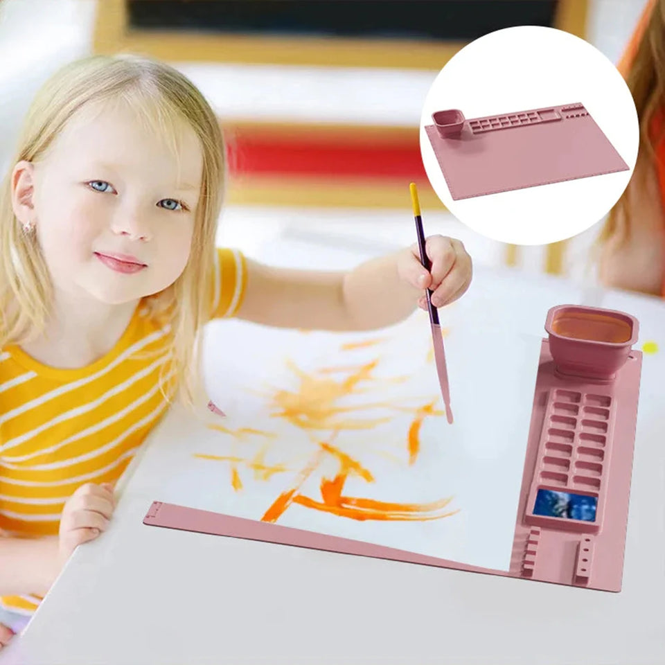 Canvas Mat™ - Die Reinigung ist ein Kinderspiel - Farben Spielmatte