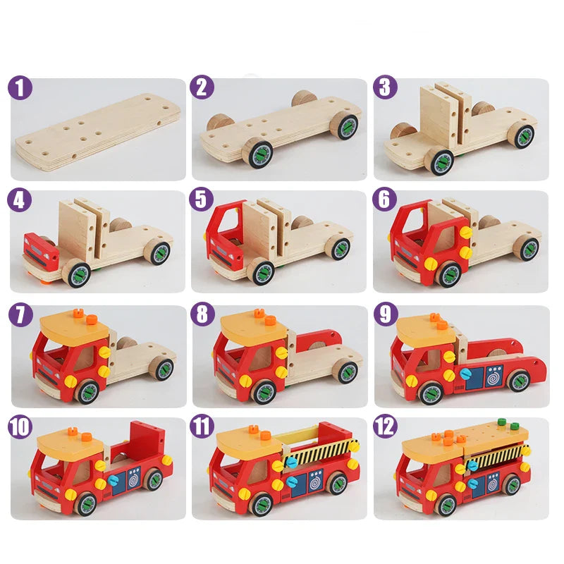 Woods™ - Feinmotorik und Koordination - Spielzeug-Bauwagen