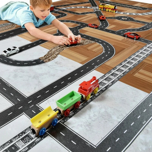 KidoTape – Farbenfroh & praktisch – Verkehrsweg-Aufkleberband-Set