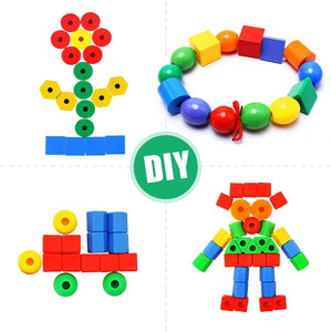 Rainbow Lacing Beads™ – Verspieltes Fädeln - Regenbogenperlen mit Schnur