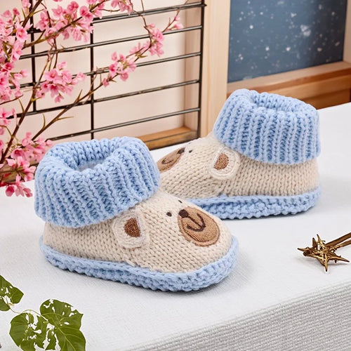 Mini Fashion – Gestrickte Babyschuhe (3-6 Monate)