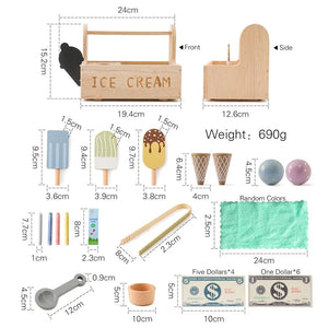 Woods™ - Kleine Eiscremekünstler - Eiscreme-Spielzeugset aus Holz