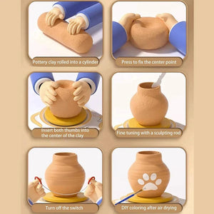 Pottery Set™ - Kleine Künstler - Töpfer-Set für Kinder