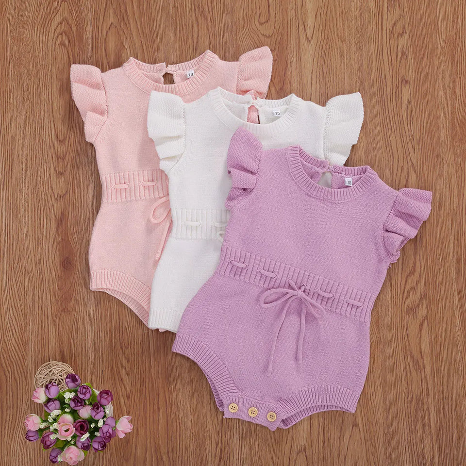 Mini Fashion™ - Luftig og sød - Baby-jumpsuit til piger