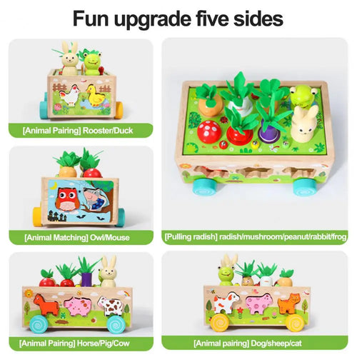 Woods™ - Formenspaß im Bollerwagen - Tiere und Gemüse-Puzzle