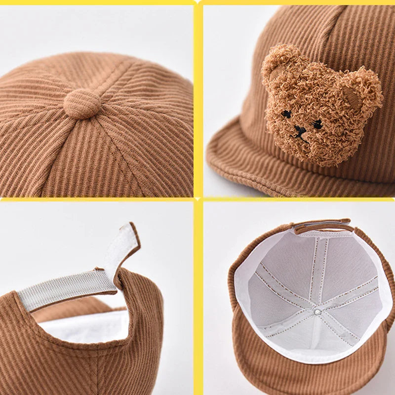Mini Fashion - Cool & Niedlich – Cord-Kinderkappe Bärchen