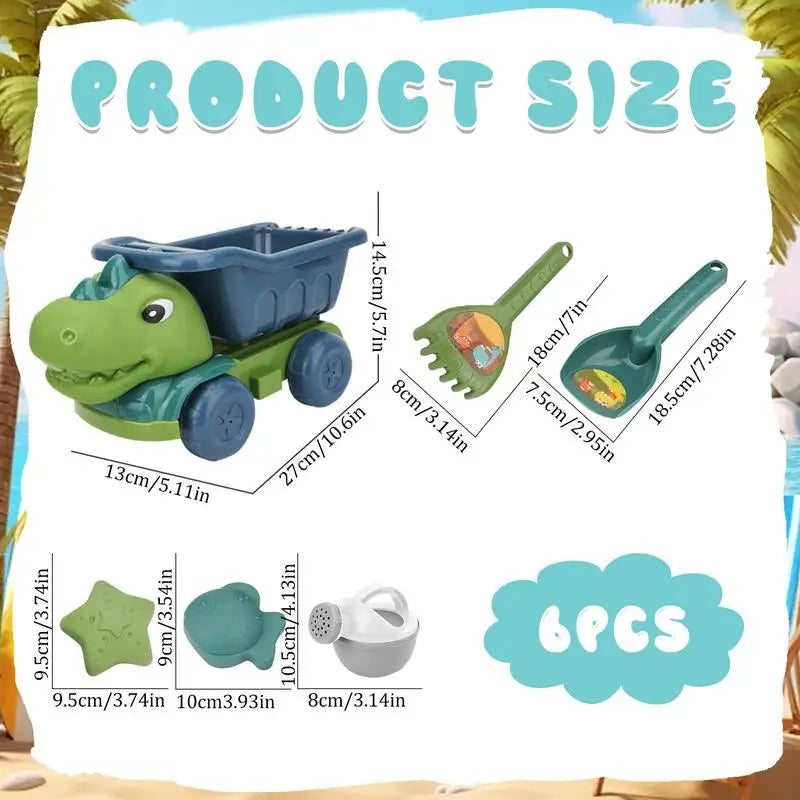 Beach Dino Set™ – Baue deine Burg - Dinotruck Strand