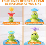 Light Up Crocodile Bath Toy – Interaktivt & vandleg – Krokodille-springvand, bade-legetøj