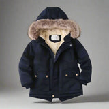 CozyTrend – Elegant og varm – Parka vinterjakke med pelskrave