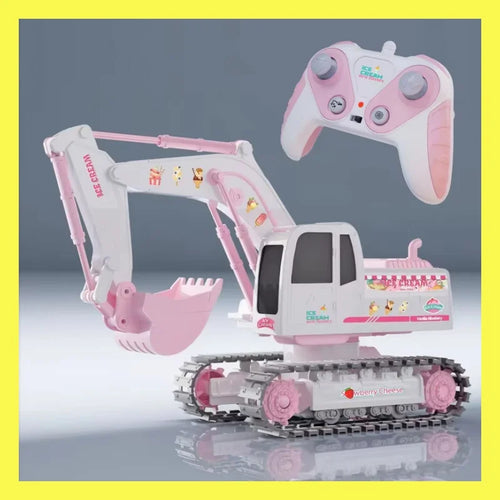 Pink Power Digger™ – Baggerparty für Mädchen - Ferngesteuerter-Bagger
