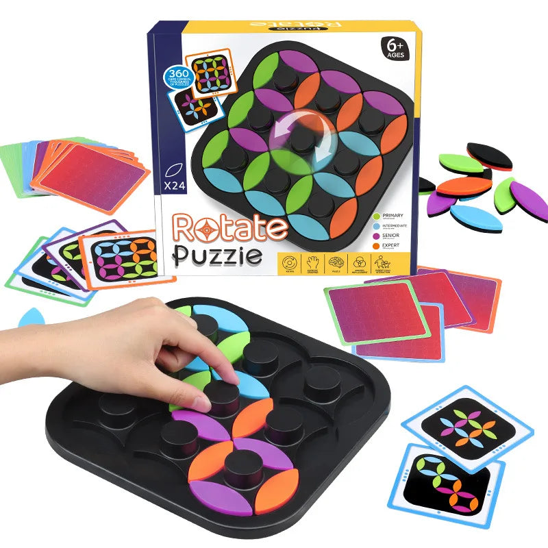 Rotating Logic™ - Herausforderndes Rätsel - Tangram-Brettspiel
