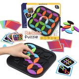 Rotating Logic™ - Herausforderndes Rätsel - Tangram-Brettspiel