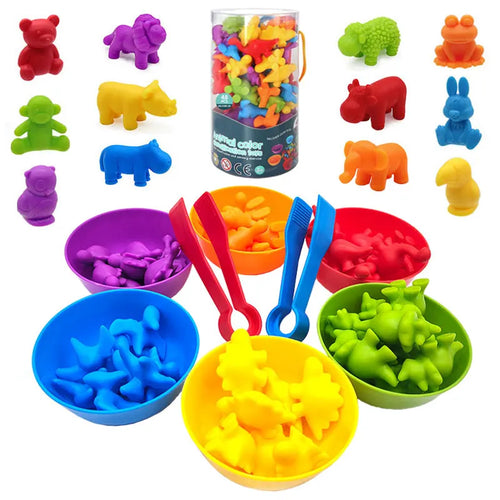 Rainbow Teddy Bears Toys™ - Pädagogisch & kreativ - Regenbogen Zählende Bären