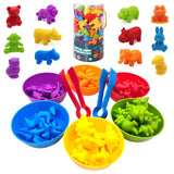 Rainbow Teddy Bears Toys™ - Pädagogisch & kreativ - Regenbogen Zählende Bären