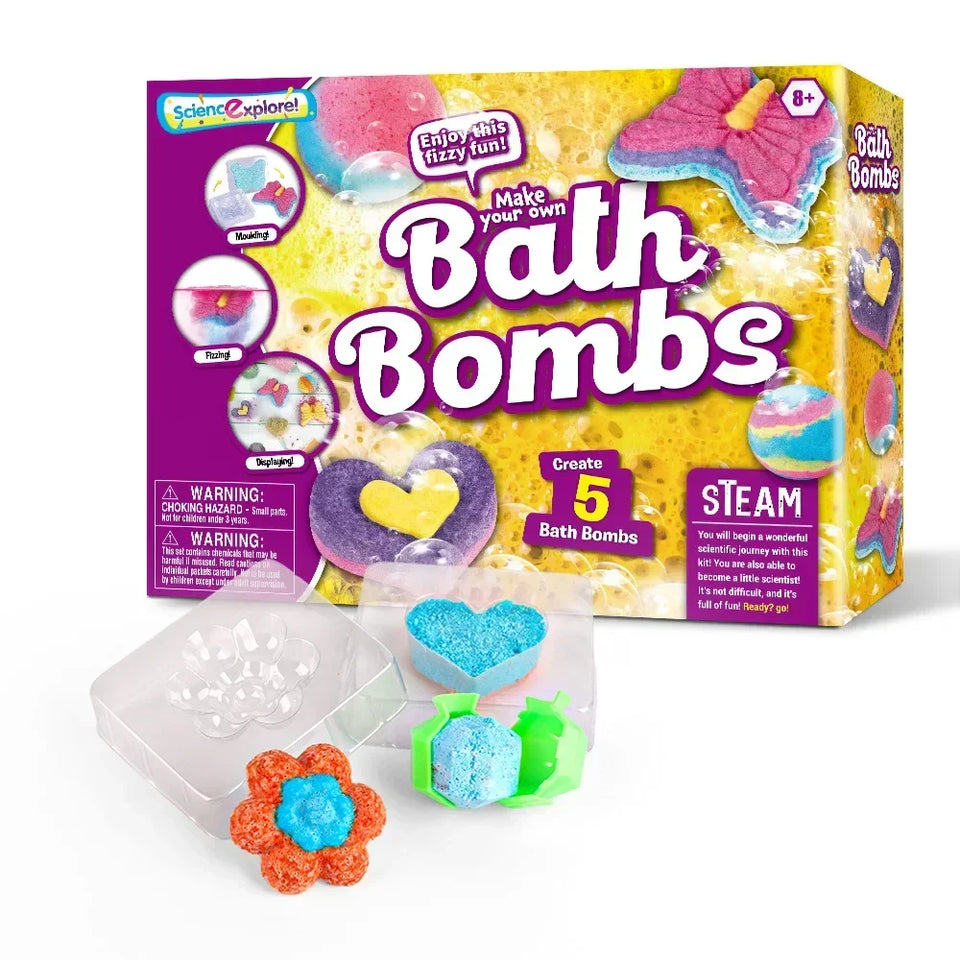 BathBombs – Farverigt & lærerigt – DIY-sæt til badebomber