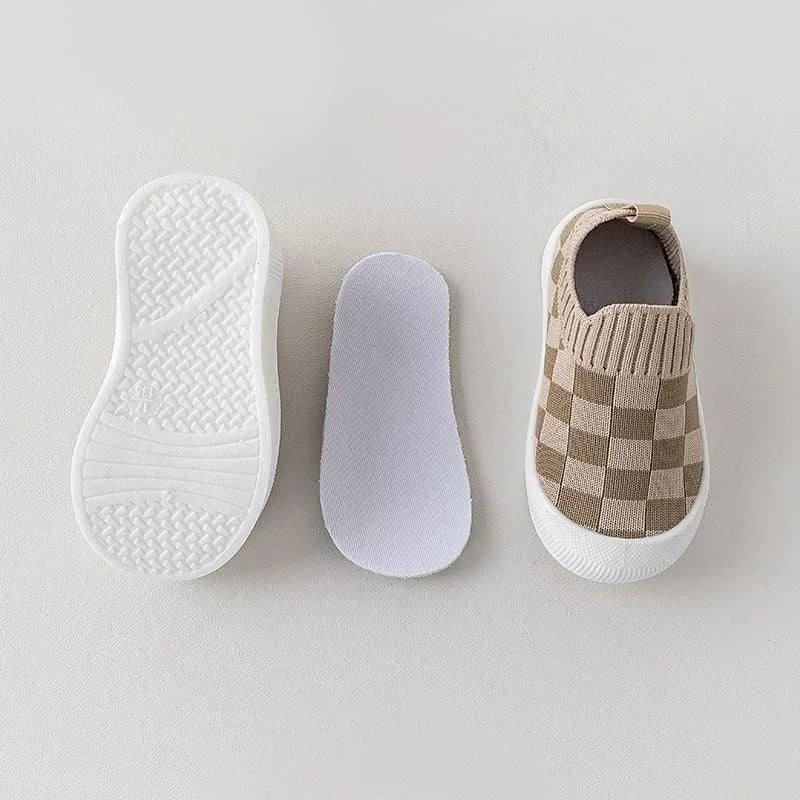 Mini Fashion™ - Geblocktes Muster - Flexibler Schlupfschuh
