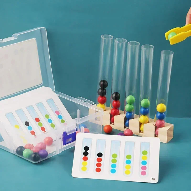 Tube Clip Beads™ - Denkspel - Farben & Motorikspiel