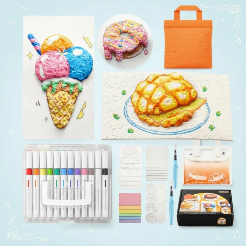 MagicFoam – Farbenfroh und kreativ – Kreatives Texturstift-Set