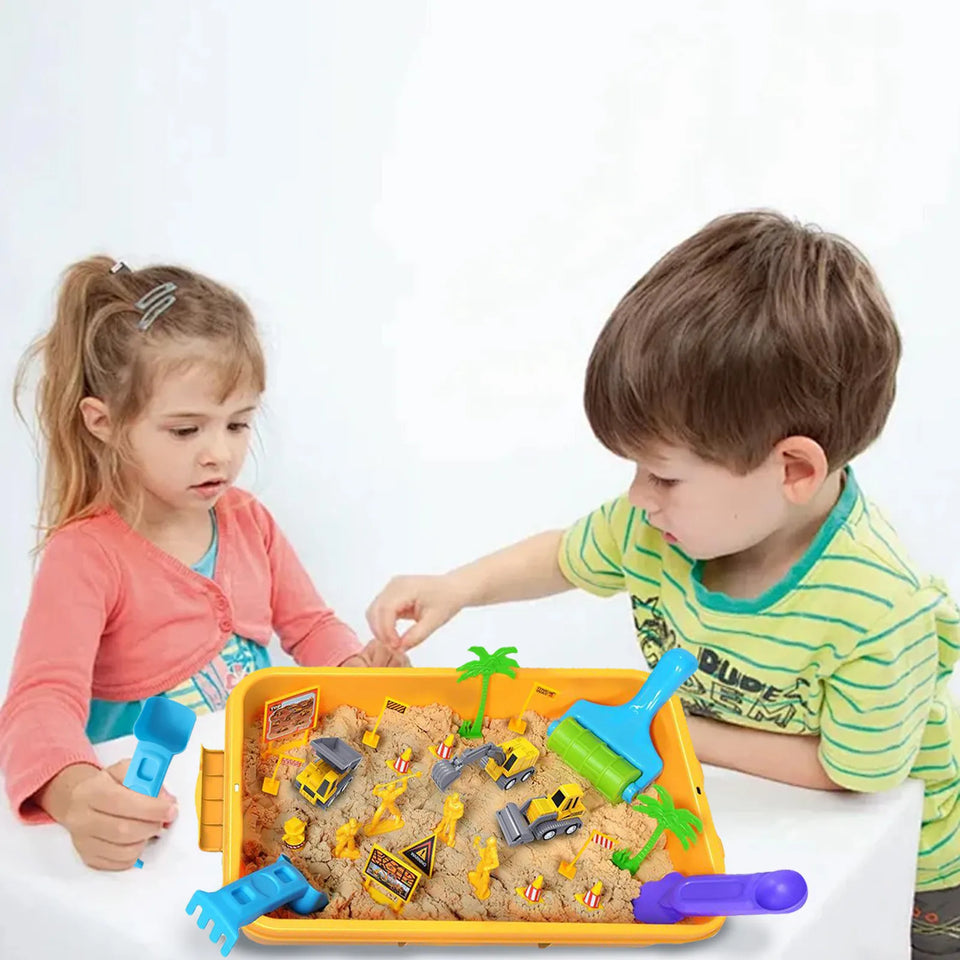 Sand Works – Aushub und Konstruktion – Kinetisches Sandspielset