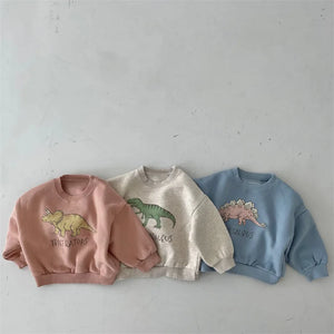 Mini Fashion™ - Niedlicher Dinosaurier Druck - Dino Pullover