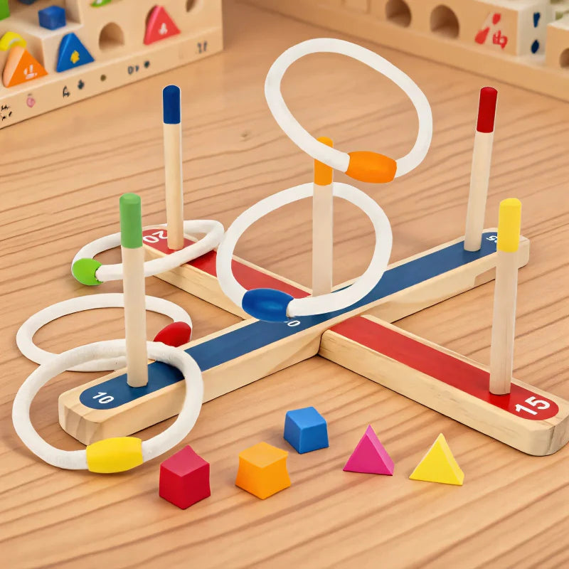 Montessori Ring Toss Game – Aktiv & lehrreich – Ringwurfspiel