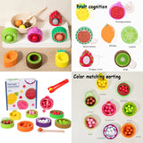 Toddler Clips™ - Obst & Formspiel -  Sortierspiel