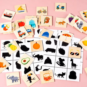 Shape Match Puzzle™ – Finde den Schatten - Sortierpuzzle aus Holz