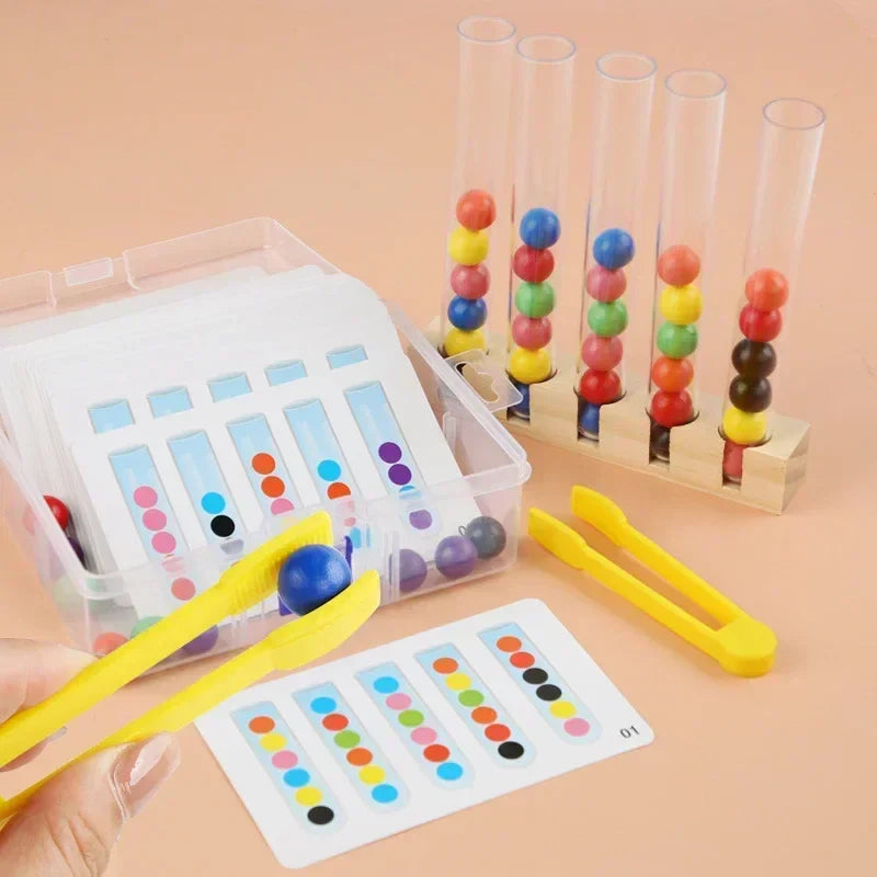 Tube Clip Beads™ - Denkspel - Farben & Motorikspiel