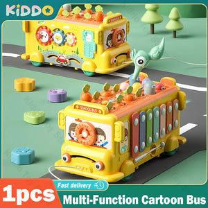 Cartoon Bus Toy™ - Bus voller Fantasie - Multifunktionales Spielzeugauto