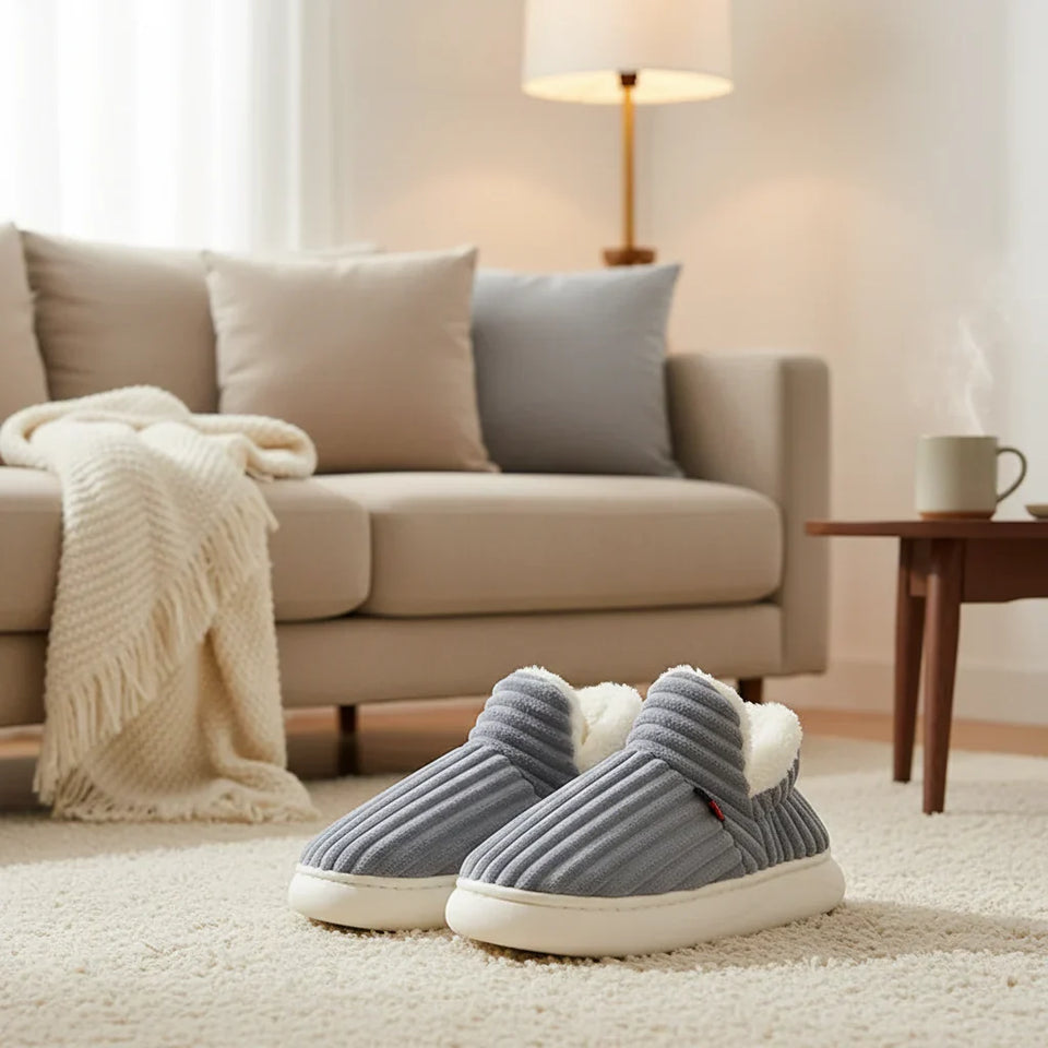 WarmNest – Blød og varm – Skridsikre hjemmesko