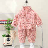 Mini Fashion™ - Sejt Leopardprint - 2-delt Tøjsæt