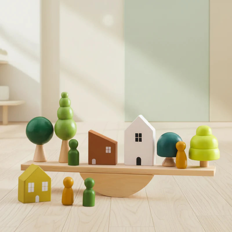 Wooden Forest Blocks – Kreativität & Entwicklung – Stapelspielzeug aus Holz