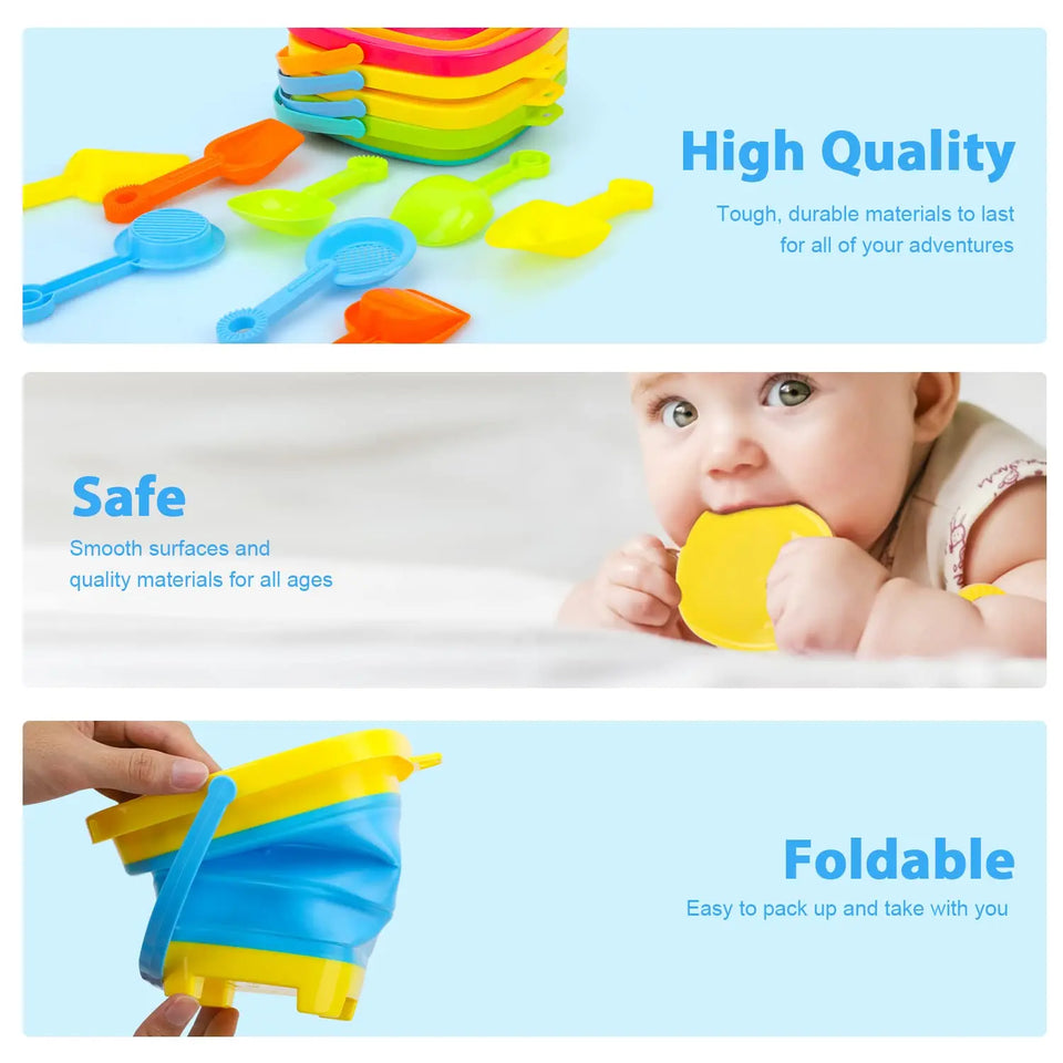 Foldable Bucket™ - Faltbarer Urlaubsspaß - Faltbarer Eimer