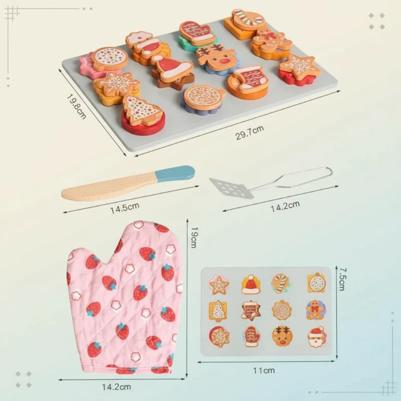 TinyKitchen – Kreativ & Verspielt – Holz-Kekse-Sortierspiel