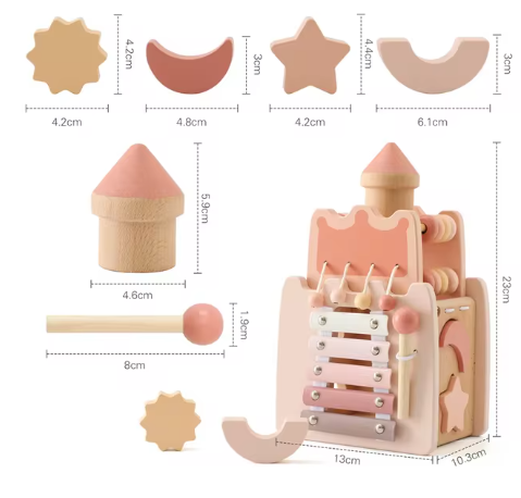 Woods™ - Montessori Magi - Prinsesseslot i træ