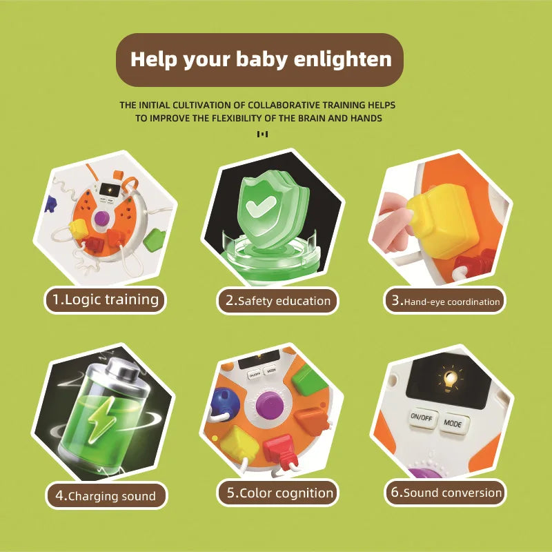 Light Up Busy Board – Motorik & Entwicklung – Aktivitäten-Tafel