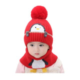 Mini Fashion™ - Niedliches Pinguin-Design - Kindermütze und -schal