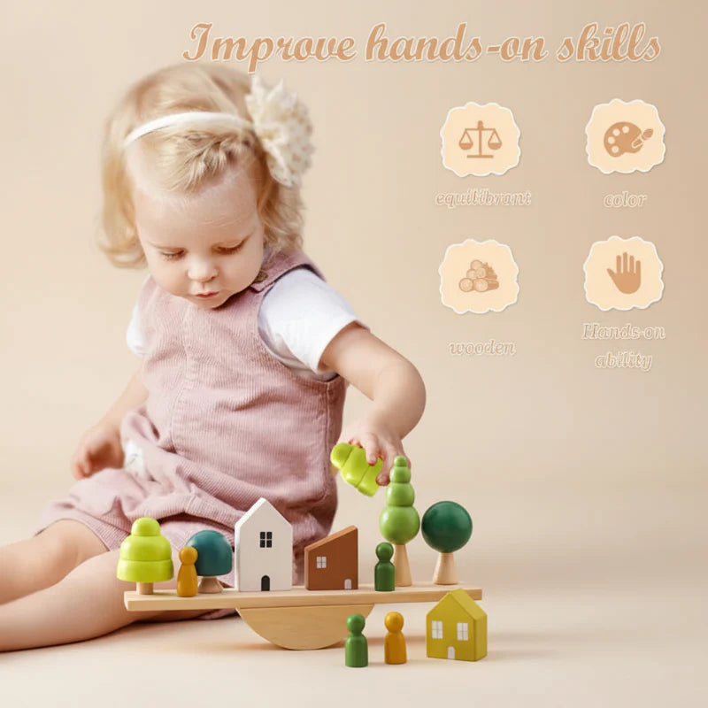 Wooden Forest Blocks – Kreativität & Entwicklung – Stapelspielzeug aus Holz
