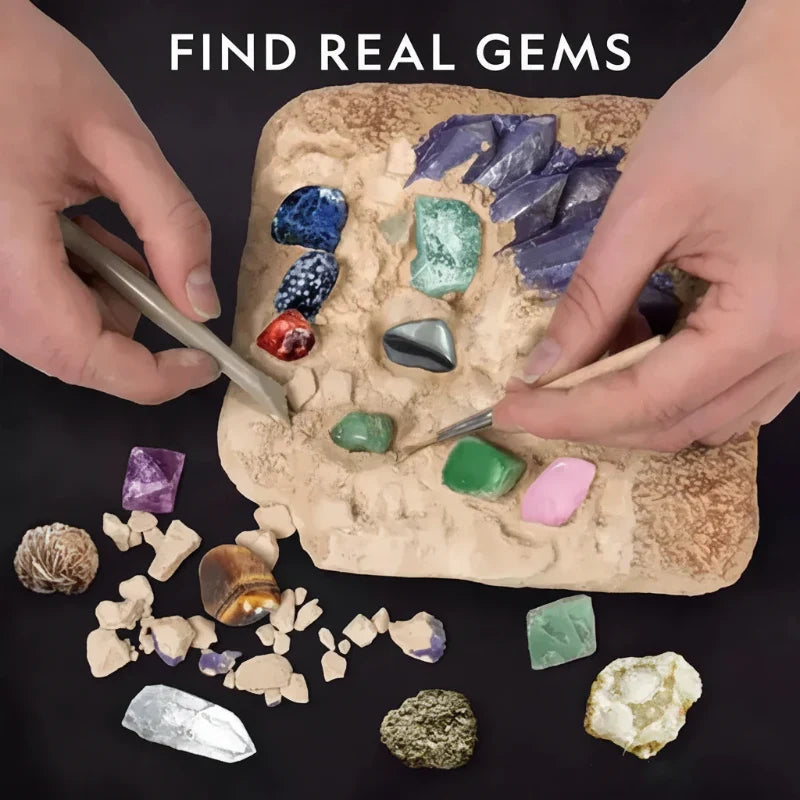 Gemstone Dig Kit – Opdagelse & læring – Krystaludgravningssæt