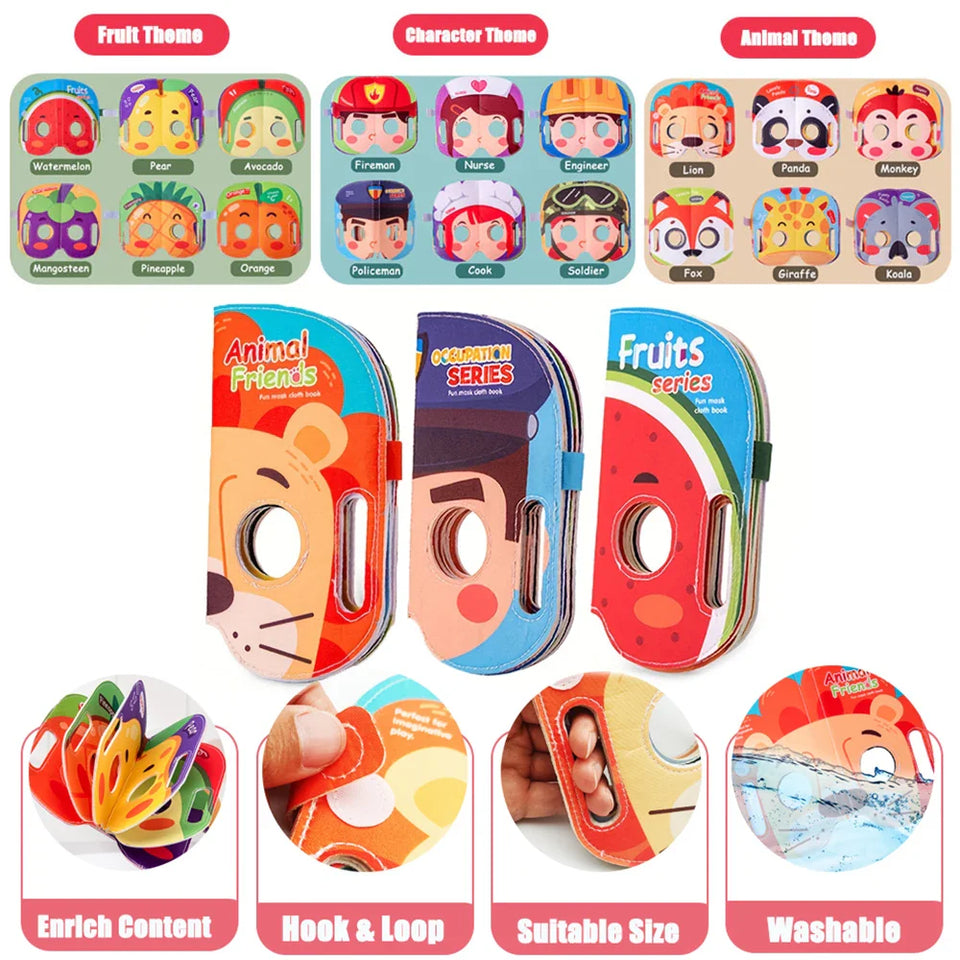 Mask Book™ – Baby lernt erste Eindrücke - Stoffmaskenbuch