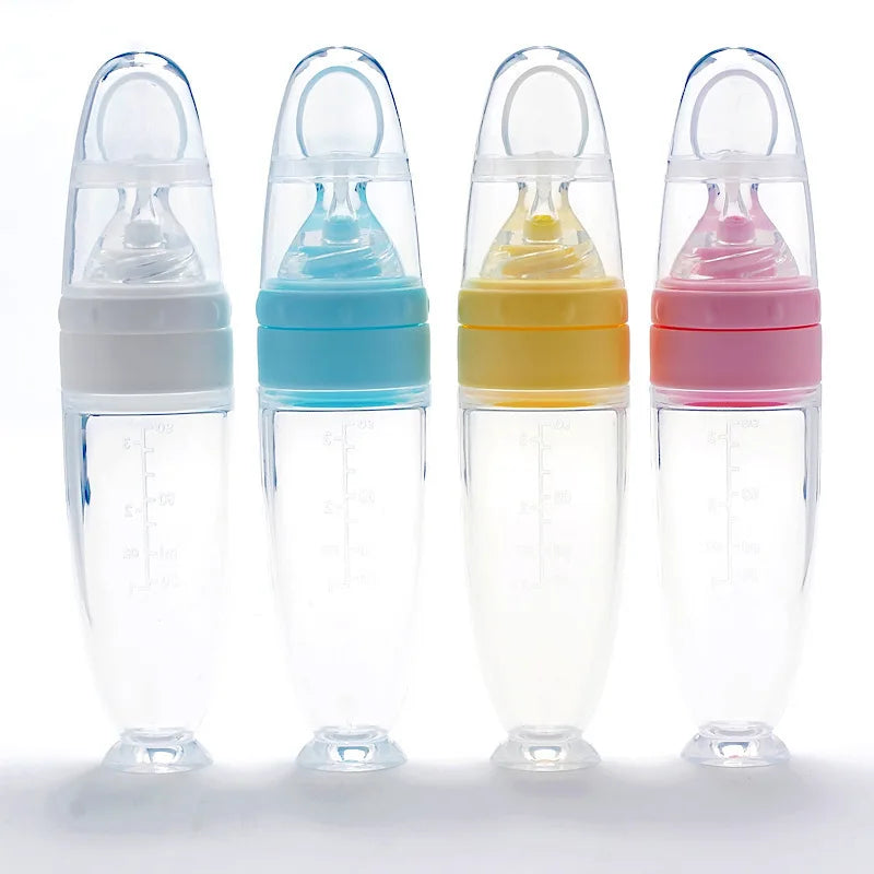 Silicone Feeding Bottle™ - Snacks mit Löffel - Silikonsaugflasche